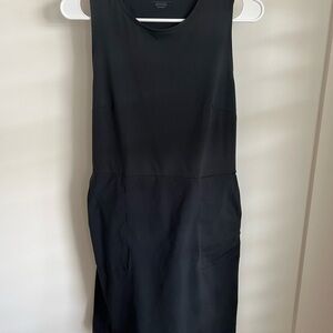 adidas Black Sleeveless Athletic Dress with Mesh Shorts